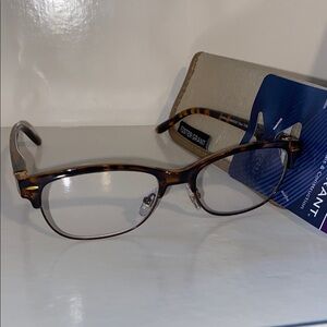 Foster Grant Cleo +1.25 Tortoise Shell Reading Eyeglasses